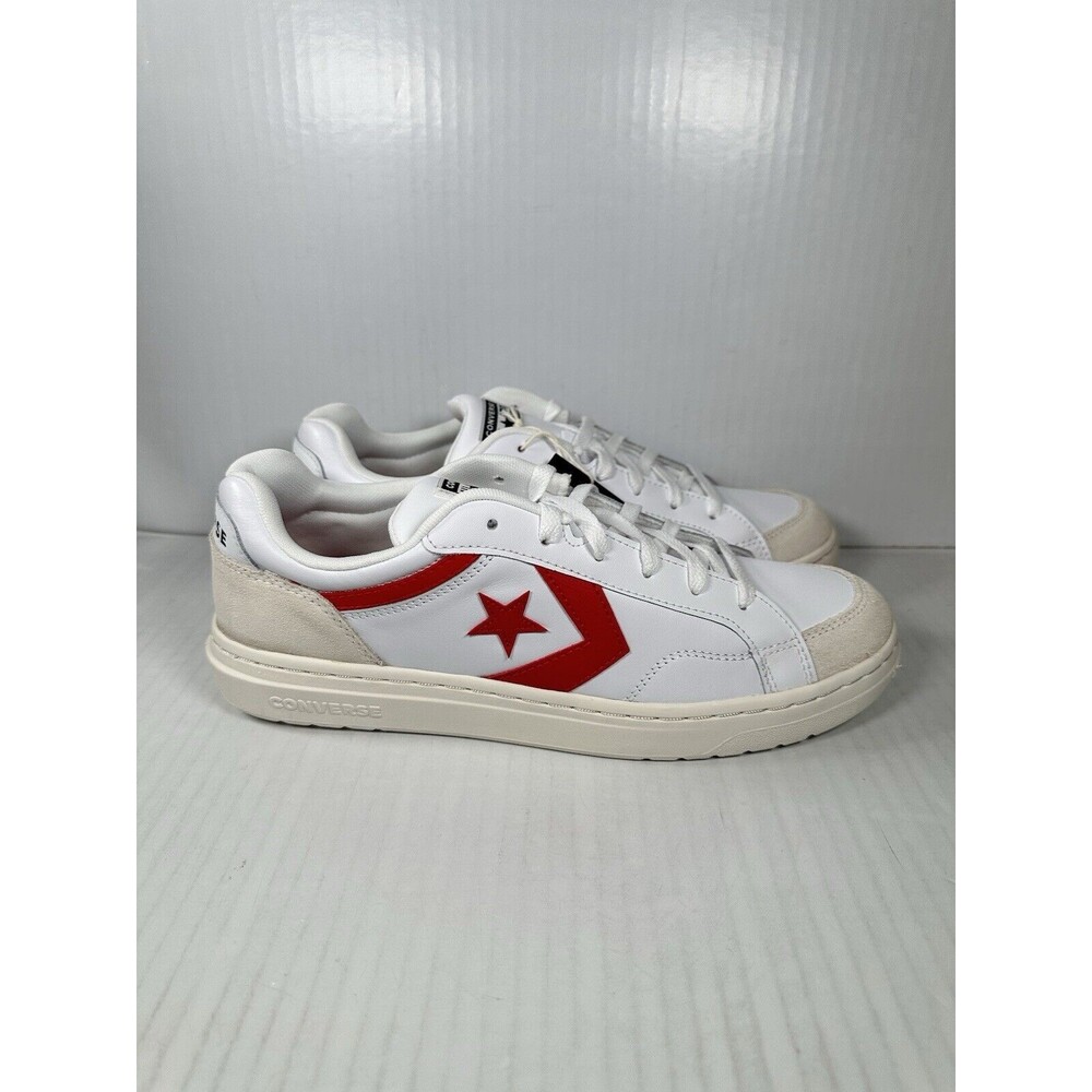 Size 10 Mens Converse Pro Blaze Classic Retro '90s White Red Egret Shoes A08645C